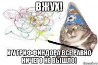 вжух! и у гриффиндора все равно ничего не вышло!