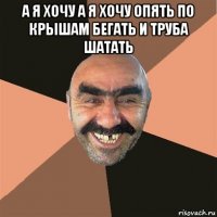 а я хочу а я хочу опять по крышам бегать и труба шатать 