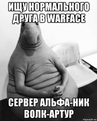 ищу нормального друга в warface сервер альфа-ник волк-артур