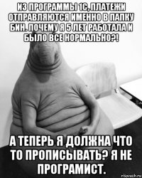 из программы 1с, платежи отправляются именно в папку бин. почему я 5 лет работала и было все нормально?! а теперь я должна что то прописывать? я не програмист.