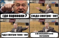 где парковки ? сюда смотрю - нет туда смотрю тоже - нет а их оказывается не построили