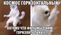 космос горизонтальный потому что фильмы с ним - горизонтальные