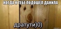 когда к тебе подошёл данила 