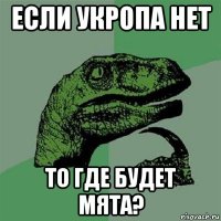 если укропа нет то где будет мята?