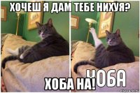 хочеш я дам тебе нихуя? хоба на!