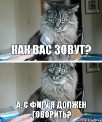 как вас зовут? а, с фигу я должен говорить?