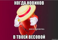 когда новиков в твоей весовой