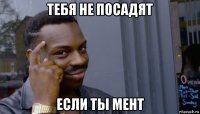 тебя не посадят если ты мент