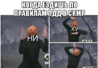 когда ездишь по правилам пдд в crmp 