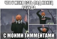 что у меня есть под конец раунда с моими тиммейтами