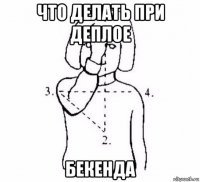 что делать при деплое бекенда