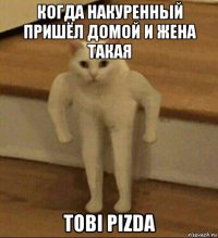 когда накуренный пришёл домой и жена такая tobi pizda