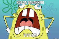 когда забанили в steam