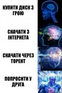 Купити диск з грою Скачати з інтернета Скачати через торент Попросити у друга