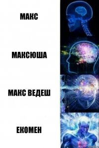 Макс Максюша Макс Ведеш Екомен