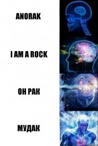 Anorak I am a rock он рак мудак