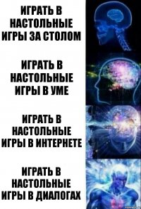 Играть в настольные игры за столом Играть в настольные игры в уме Играть в настольные игры в интернете Играть в настольные игры в диалогах