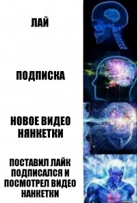 лай подписка новое видео нянкетки поставил лайк подписался и посмотрел видео нанкетки