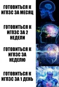 готовиться к игпзс за месяц готовиться к игпзс за 2 недели готовиться к игпзс за неделю готовиться к игпзс за 1 день