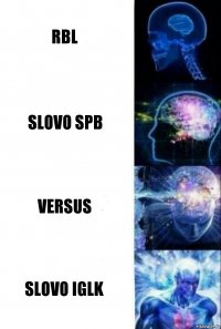 RBL SLOVO SPB Versus SLOVO IGLK