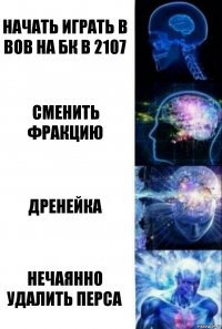 начать играть в вов на бк в 2107 сменить фракцию дренейка нечаянно удалить перса