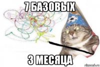 7 базовых 3 месяца