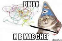 вжух и в мае снег