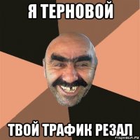 я терновой твой трафик резал