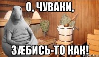 о, чуваки, зæбись-то как!