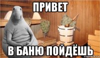 привет в баню пойдёшь