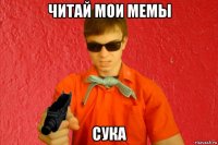 читай мои мемы сука