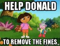 help donald to remove the fines