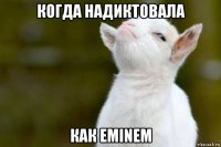 когда надиктовала как eminem