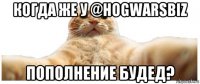 когда же у @hogwarsbiz пополнение будед?