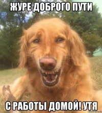 журе доброго пути с работы домой! утя