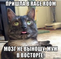 пришла в rage room мозг не выношу. муж в восторге!