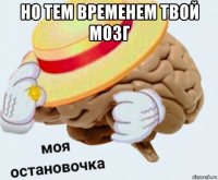 но тем временем твой мозг 