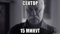 сектор 15 минут