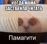 когда мама заставила читать 