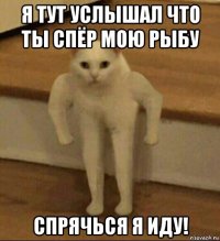 я тут услышал что ты спёр мою рыбу спрячься я иду!