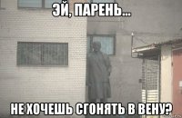  не хочешь сгонять в вену?