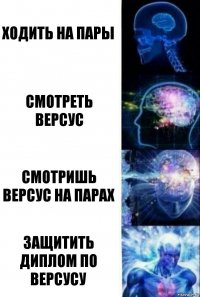 Ходить на пары Смотреть версус Смотришь версус на парах Защитить диплом по версусу