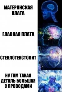 Материнская плата Главная плата Стеклотекстолит Ну там такая деталь большая с проводами