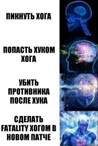 ПИКНУТЬ ХОГА ПОПАСТЬ ХУКОМ ХОГА УБИТЬ ПРОТИВНИКА ПОСЛЕ ХУКА СДЕЛАТЬ FATALITY ХОГОМ В НОВОМ ПАТЧЕ