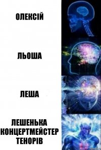 Олексій Льоша Леша Лешенька концертмейстер тенорів