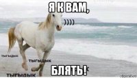 я к вам, блять!