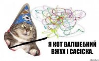 я кот валшебний вжух і сасіска.