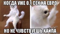 когда уже 0.1 сек на евро но не чувствуешь хайпа