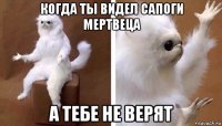 когда ты видел сапоги мертвеца а тебе не верят