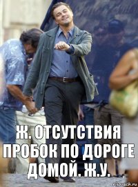 ж. отсутствия пробок по дороге домой. ж.у.